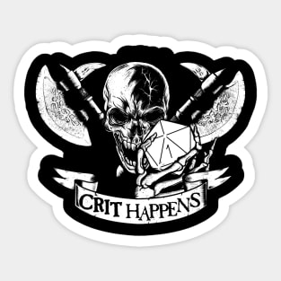 Crit Happens Sticker